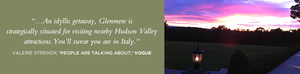Vogue quote and sunset at Glenmere montage